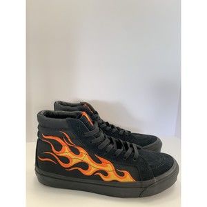 Vans Flame Wall Black Half Cab - New
